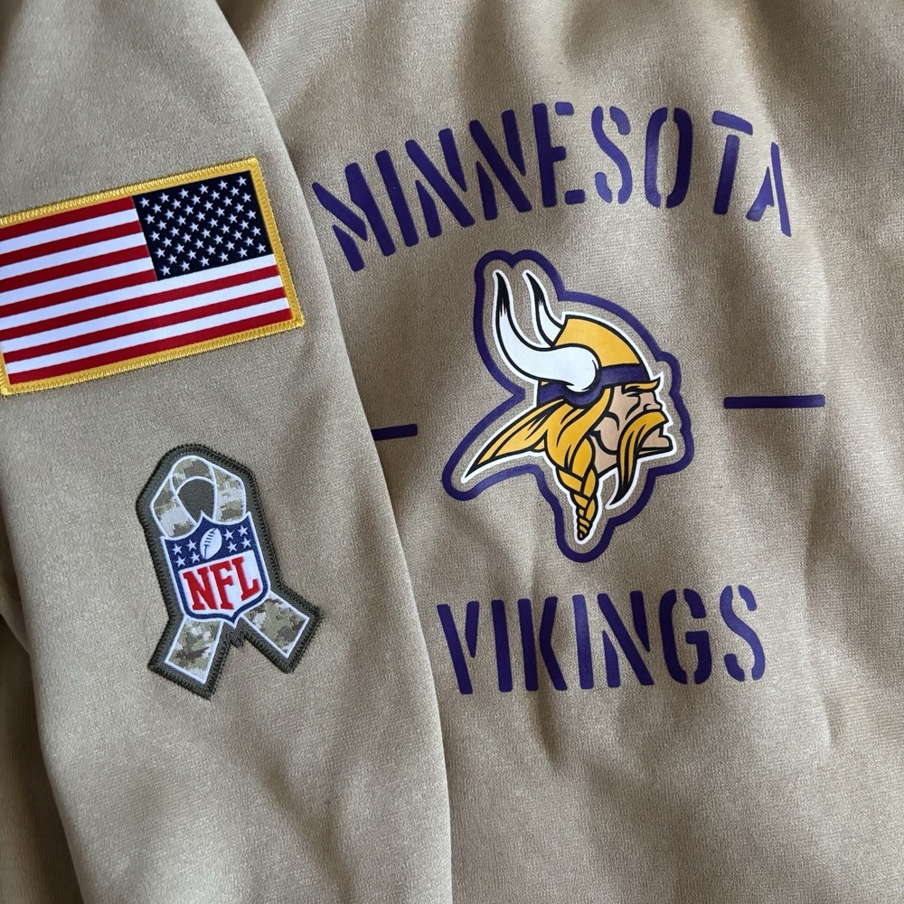 Nike Minnesota Vikings Salute to Service Sweatshirt Men's Medium NFL On-Field